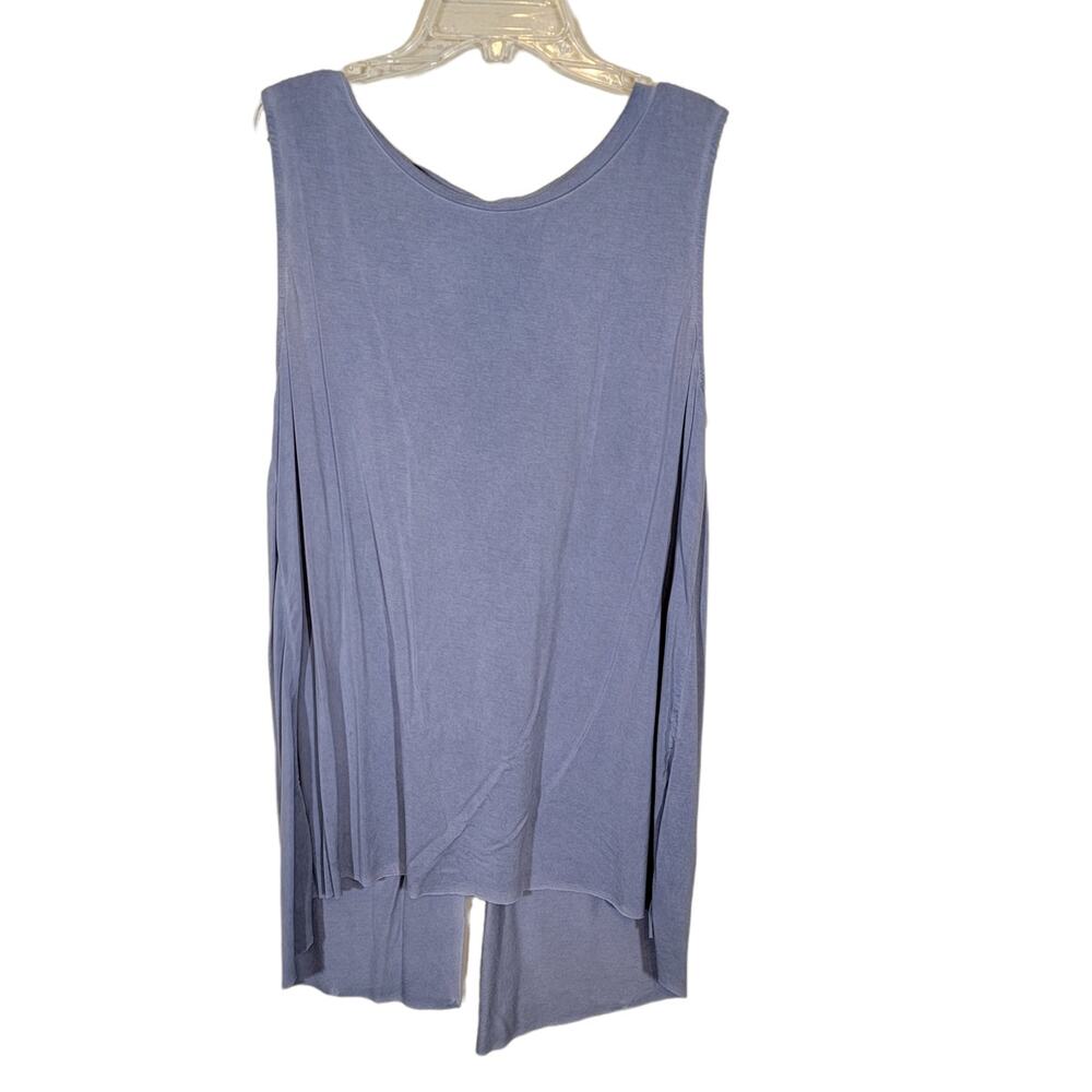 Umgee Women's Tank Top Adjustable Tie Closure High Low Hem Sleeveless Size Small